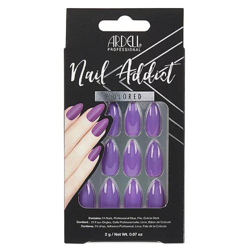 24 FAUX ONGLES PURPLE PASSION