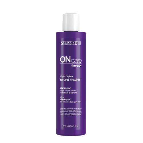 SHAMPOOING ON CARE SILVER POWER ANTI REFLETS JAUNES 250ML SELECTIVE